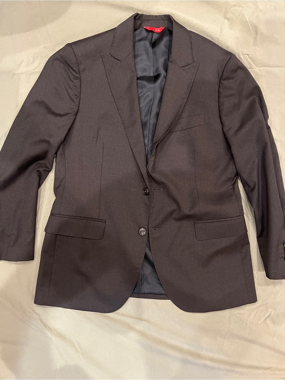 Men's Classic Black Two-Button Blazer